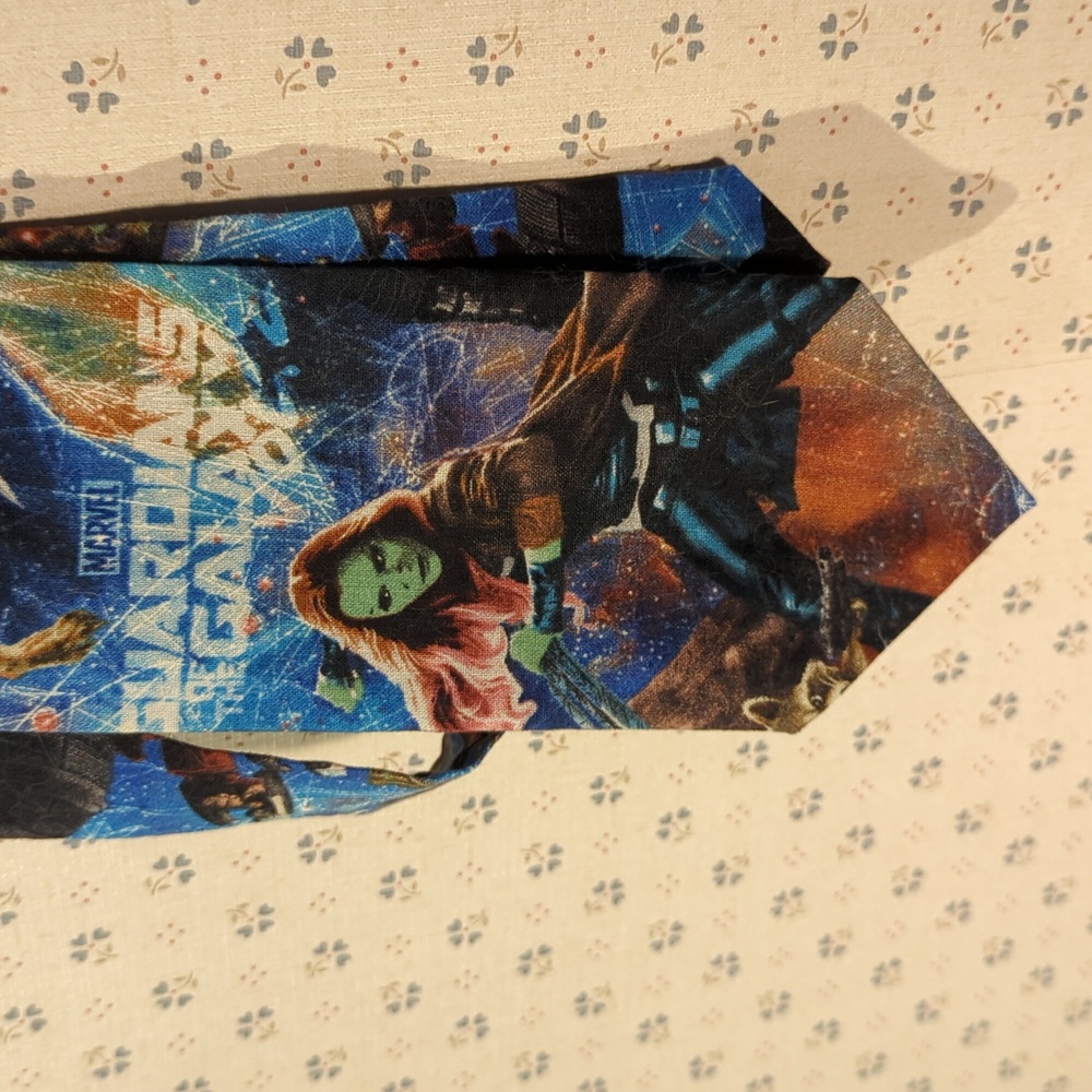 💙 Marvel Comics Tie "Guardian Of The Galaxy" Blue Patterned Comic Con